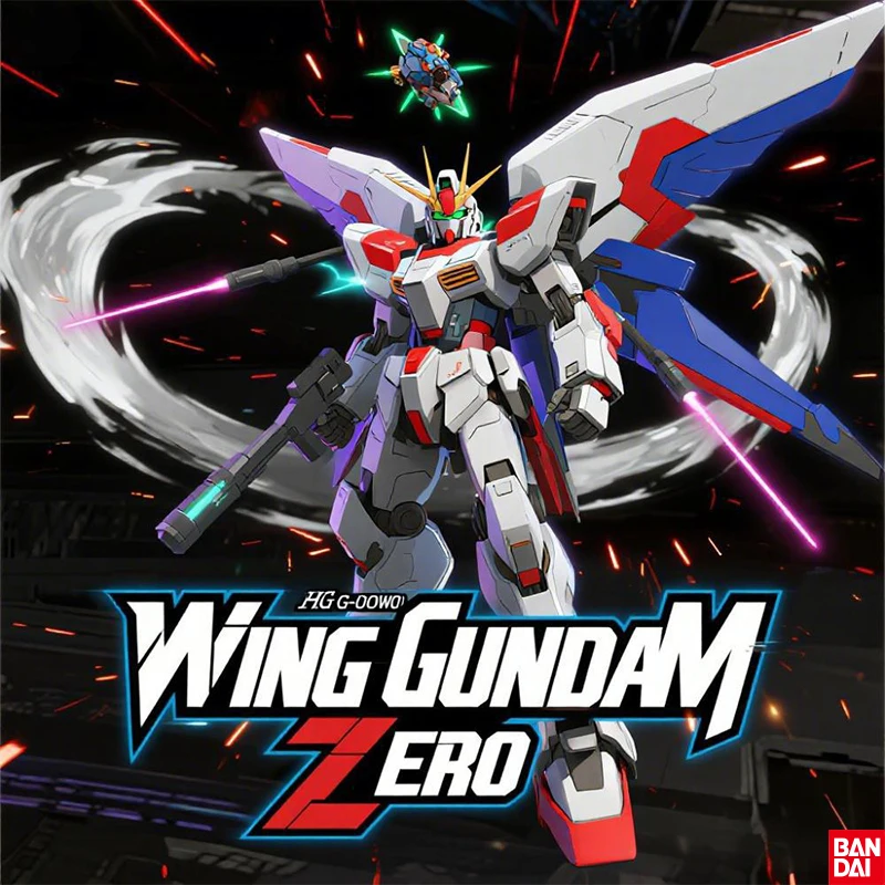 

Bandai Original HGUC h174 Wing Gundam Zero Anime Action Figure Assembly Model Toys Gifts For Children