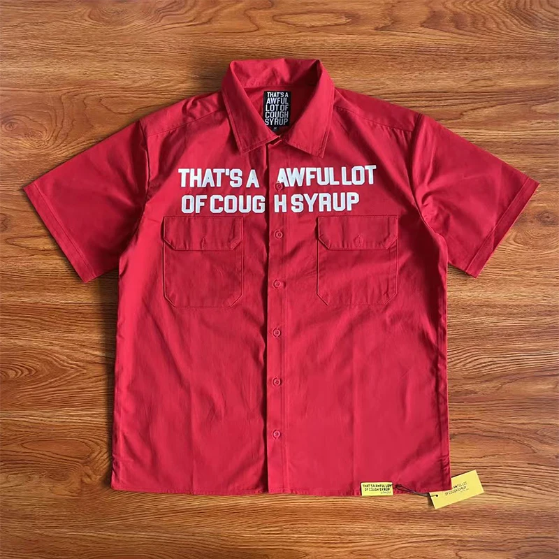 

Повседневная хлопковая мужская повседневная одежда с буквенным принтом Youth Faion, летняя износостойкая подставка ort Sve на пуговицах