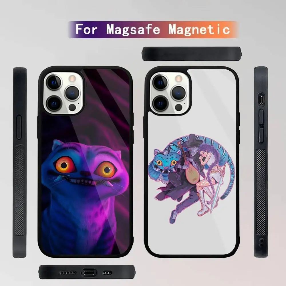 

KPop D-Demon H-Hunters TIGER Phone Case For iPhone 16,15,14,13,12,11,Plus,Pro,Max Mini Magsafe Magnetic Wireless Charging