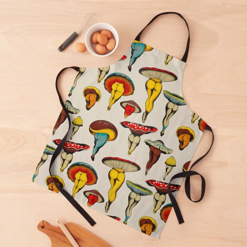 mushroom sexiest dance Apron professional hairdressing Dress Apron