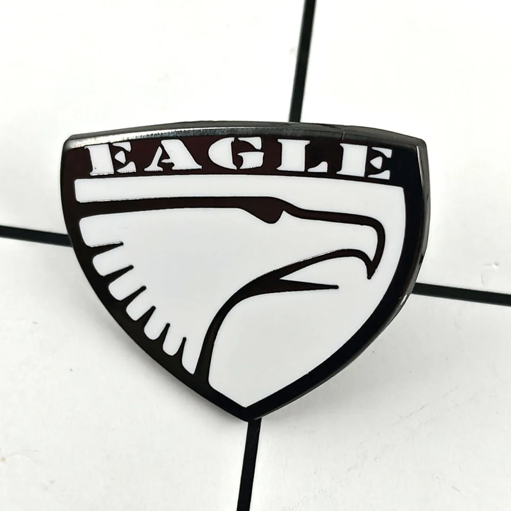 Pin Esmaltado Retro con Logotipo de Águila para Coche, Insignia Vintage Chrysler Jeep Eagle Talon, Broche Automotriz de Motorsport, Pin de Solapa para Chaqueta de Fans de Coches
