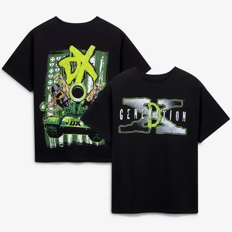 3D Printed Men's Black D-Generation X Tank Graphic T-Shirt 2026 Sports Quick Dry Short Sleeve Top Daily Casual Plus Size Tee