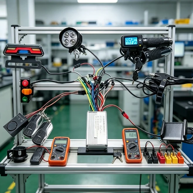 E-Bike & Electric Scooter Controller Kit, 48V-60V 15-18A with Full Wiring Harness, for E-Bike Modification & Brake System