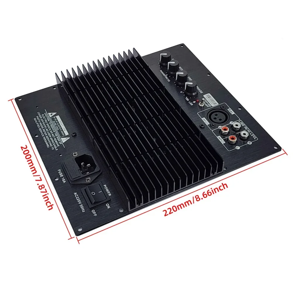 110V-220V 150W 200W 300W Heavy Subwoofer Digital Active Power Amplifier Board 2.1 5.1 and 7.1 Active Pure Bass