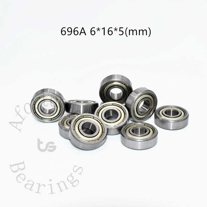 696AZZ Bearing 10 Pieces 6*16*5(mm) free shipping chrome steel Metal Sealed High speed Mechanical equipment parts