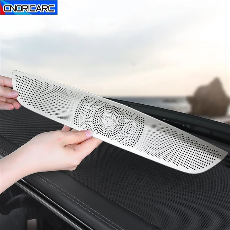 Car Dashboard Middle Stereo Audio Speakers Frame Trim Loudspeaker Horn Sticker For Mercedes Benz GLE W167 V167 GLS X167 2020-22