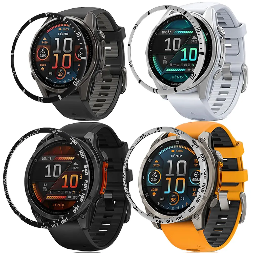 Кольцо безеля для часов Garmin Fenix 8 43 мм 47 мм 51 мм, аксессуары для умных часов, защитная металлическая крышка безеля, кольцо-бампер, рамка Кольцо безеля для часов Garmin Fenix 8 43 мм 47 мм 51 мм, аксессуары для умных часов, защитная металлическая крышка безеля, кольцо-бампер, рамка