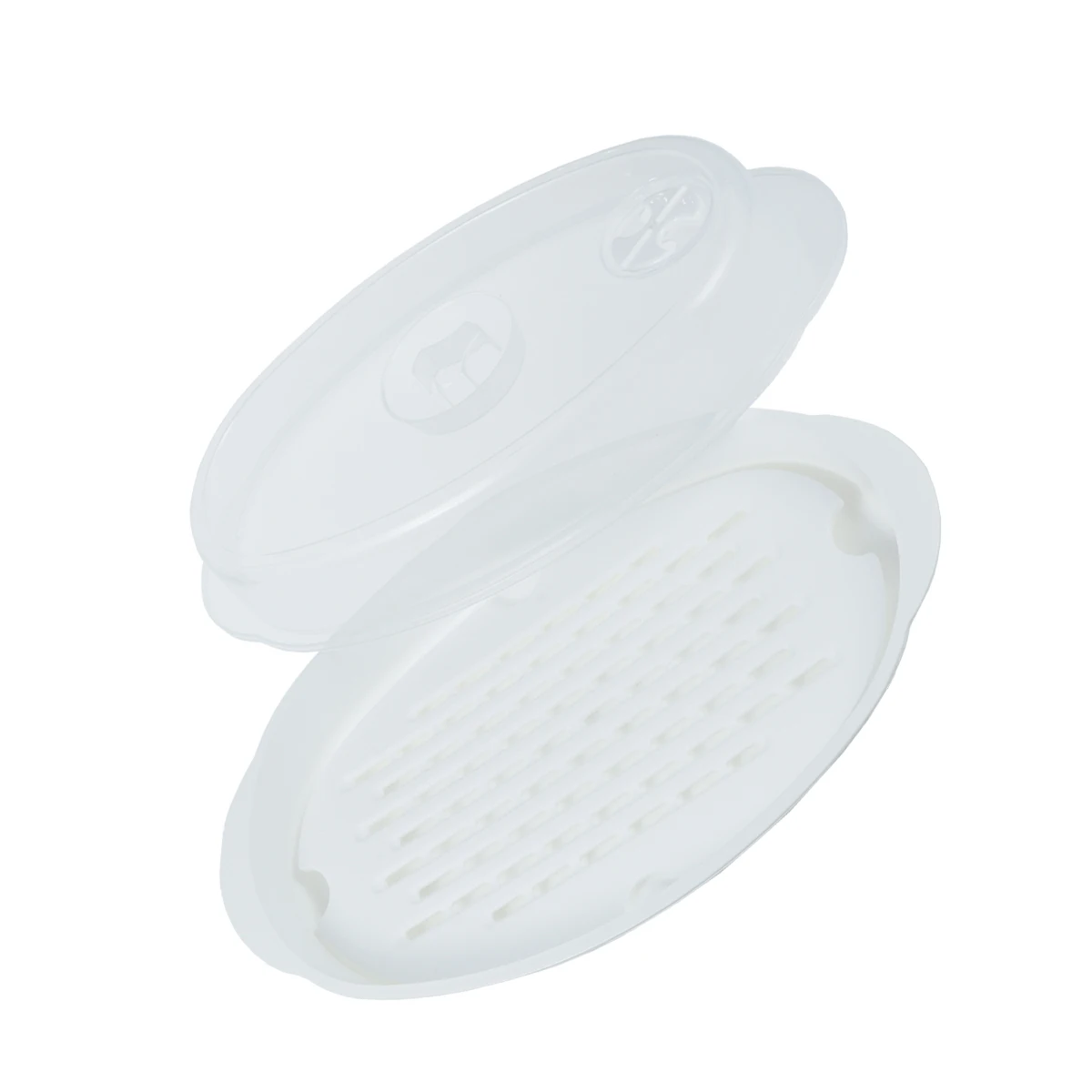 

Steamed Fish Plate Large Kitchen Microwave Oven Basket Cookware Vent Food Steamer Eco Friendly Safe Premium Material