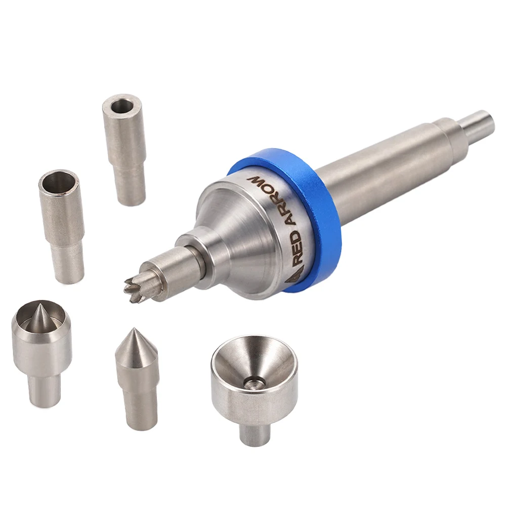 Centre de vie Interchangeable pour le travail du bois, MT2 Morse Taper à 2 tiges avec 6 pièces, outils de tour à bois