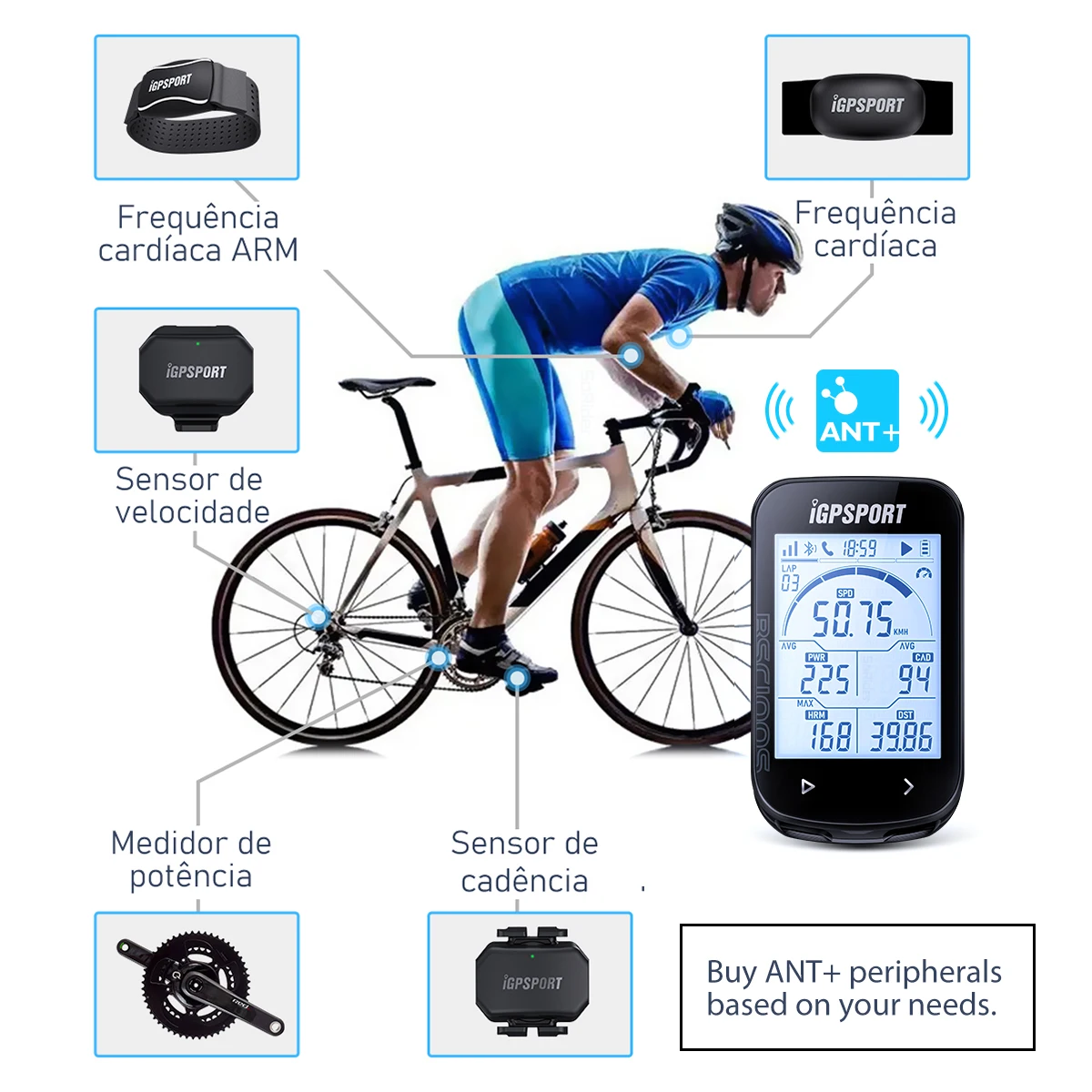 Igpsport bsc100s gps odômetro ciclismo bicicleta computador sensores cycl velocímetro equitação ciclismo velocímetro 2.6 large large tela grande