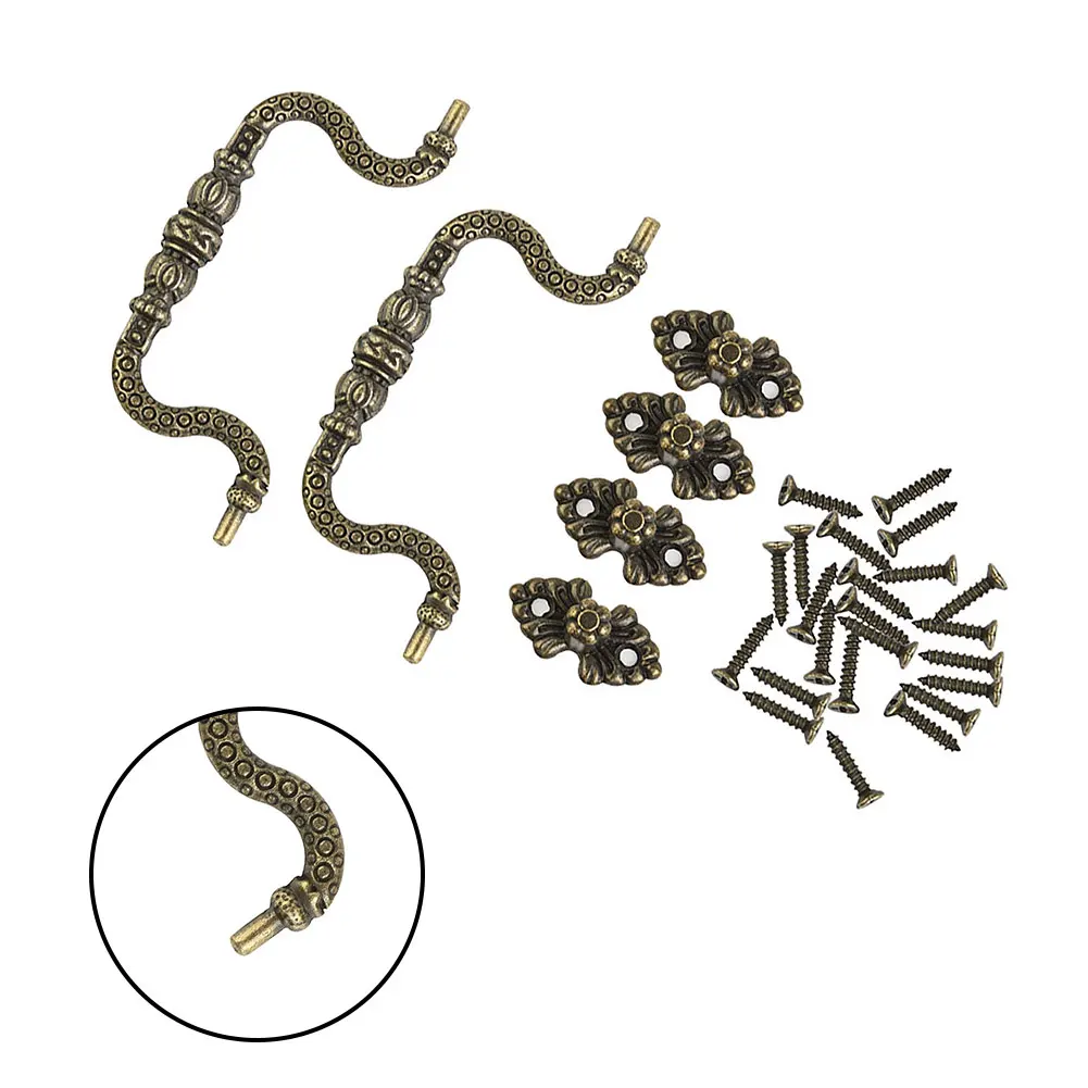 

Набор ручек с винтами, 2 шт., сменная арка в стиле ретро, винтажная арка ​ Антикварные бронзовые аксессуары, украшение