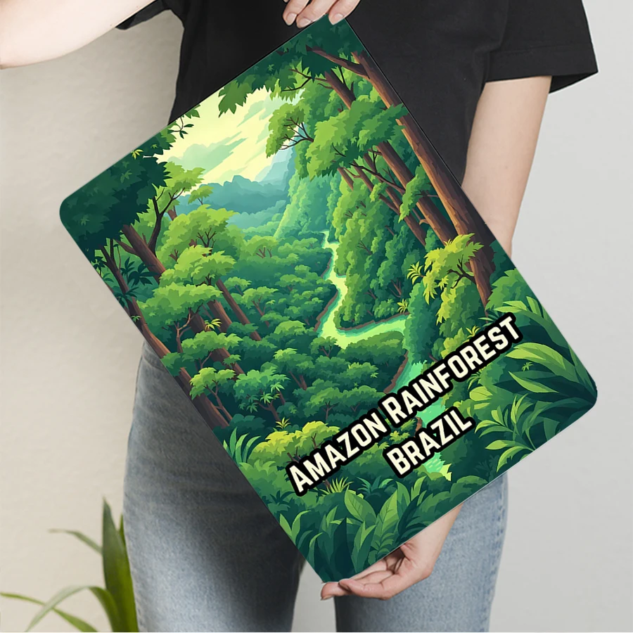 الأمازون الغابات المطيرة البرازيل المشهد المعدني جدار ديكور فني للمنزل غرفة المعيشة دراسة المناظر الطبيعية جدارية اللوحة #3