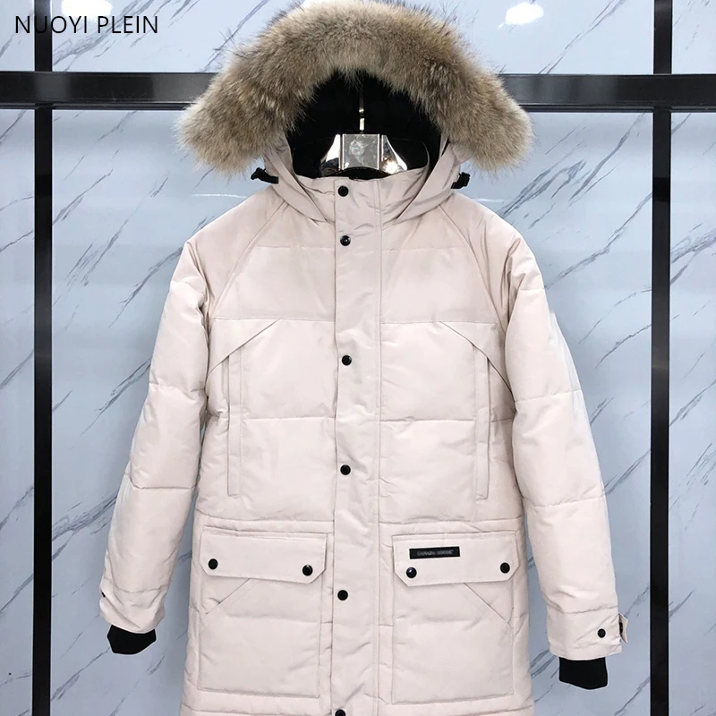 30 Canadian Down Jacket Men\'s Coat Parka Expedition 95% White Goose Down Snowcoat Male Coat Jacket 2580M S-2XL