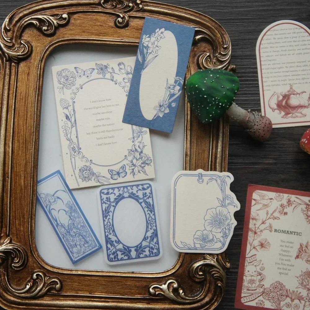 

2 Material Made 30pcs Pen Painting Plant Animals Rabbit Pattern As Creative Craft Paper Background Scrapbooking DIY Decoration