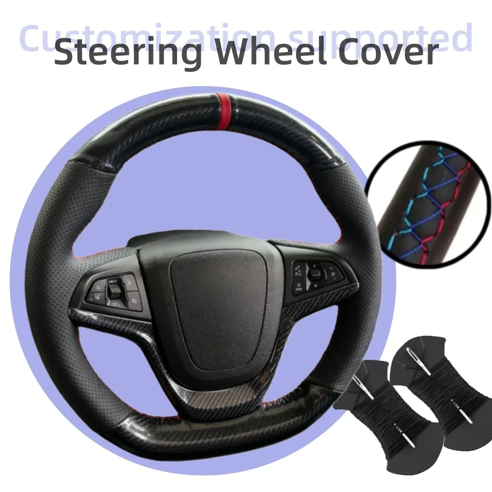 

Customization Carbon Fiber Leather Holden Calais Caprice Commodore 2013-2017 Car Interior Steering Wheel Cover For Chevrolet SS