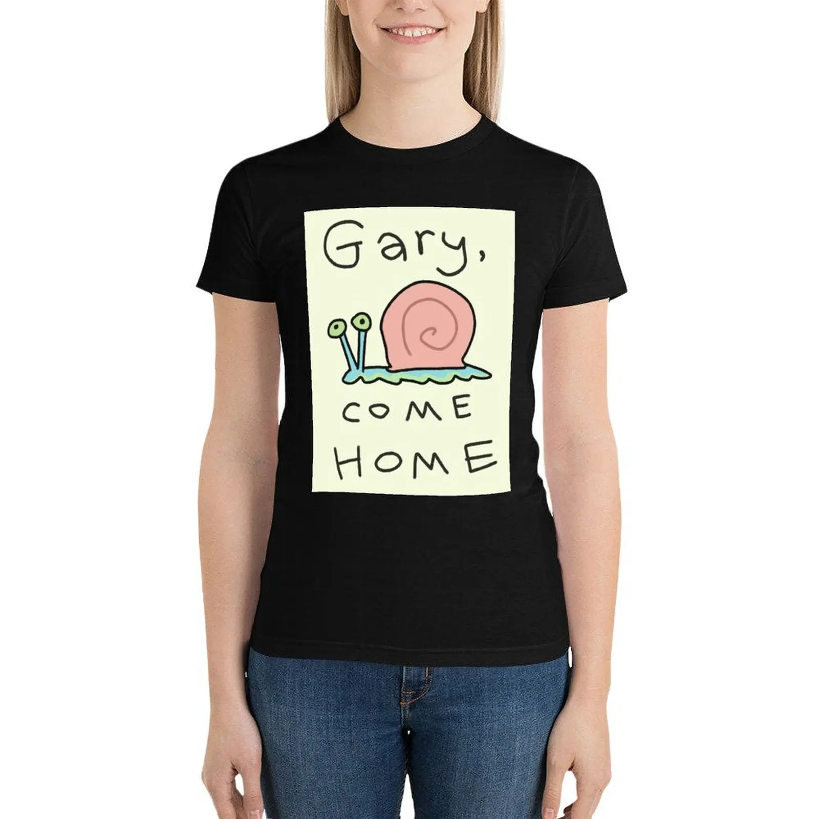 Gary, come home! T-Shirt oversized tops hippie clothes t-shirts for Women graphic tees funny