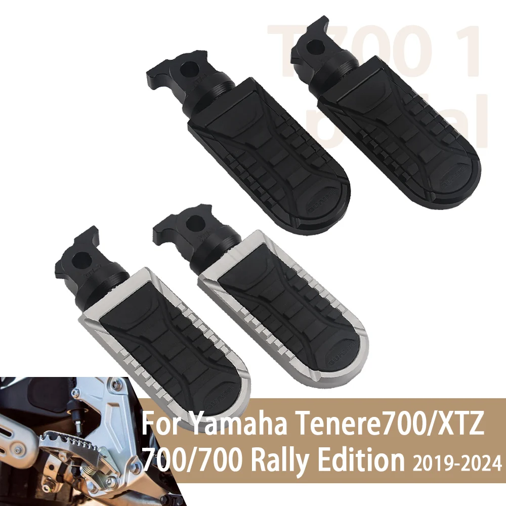 

Motorcycle Front Footrest For YAMAHA Tenere XTZ700 2019 Tenere700 Rally Edition 2020-2024 Rotatable FootPegs Rest Pedal