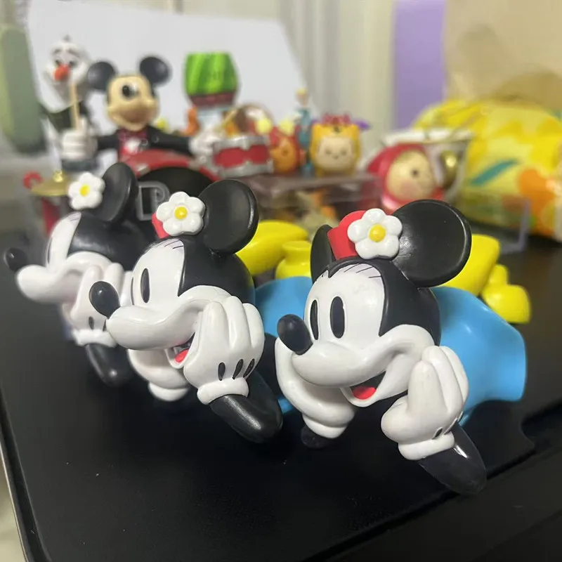 1 Stück 10 cm authentisches Disney Mickey Mouse Haus großes Minnie solides Puppenmodell Mädchenpuppe Spielzeug Geschenk