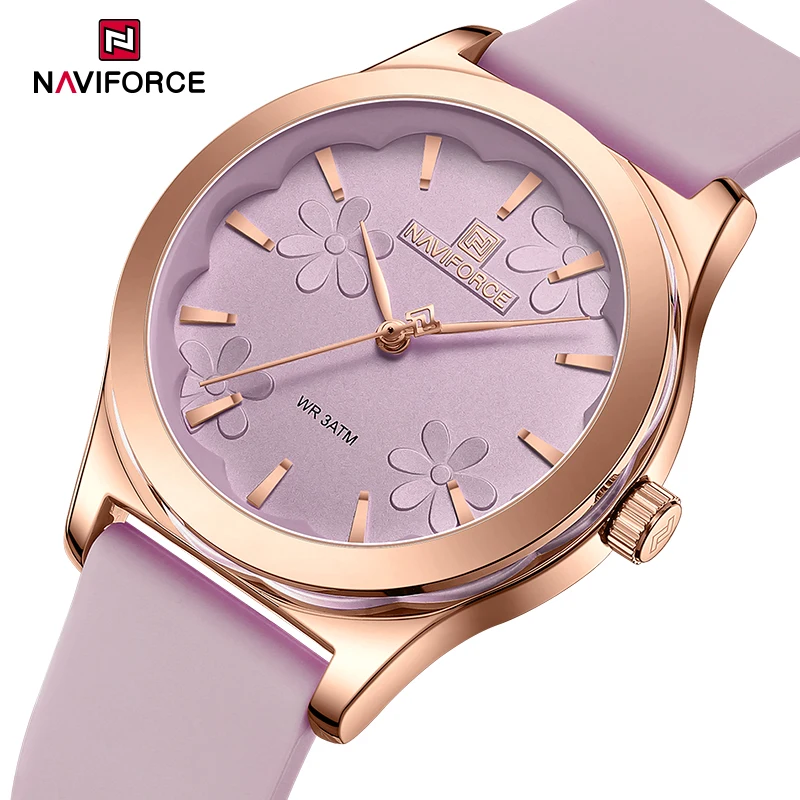 New NAVIFORCE Watches for Women Creative Trend Fashion Wristwatch Ladies Quartz 30M Water Resistant and Shockproof Female Clock