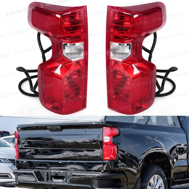 Car Halogen Rear Tail Light Rear Turn Signal Light Stop Brake Lamp For Chevy Silverado 1500 2019 2020 2021 GM2800308 GM2801308