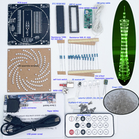 DIY electronic kit 16 floor Guangzhou Tower soldering kit with voice pick up module music spectrum(GREEN LED