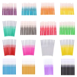 10pcs Eyebrow Bendable Micro Brushes Disposable Microbrush Applicators Eyelash Extensions Eyelash Glue Cleaning Brush