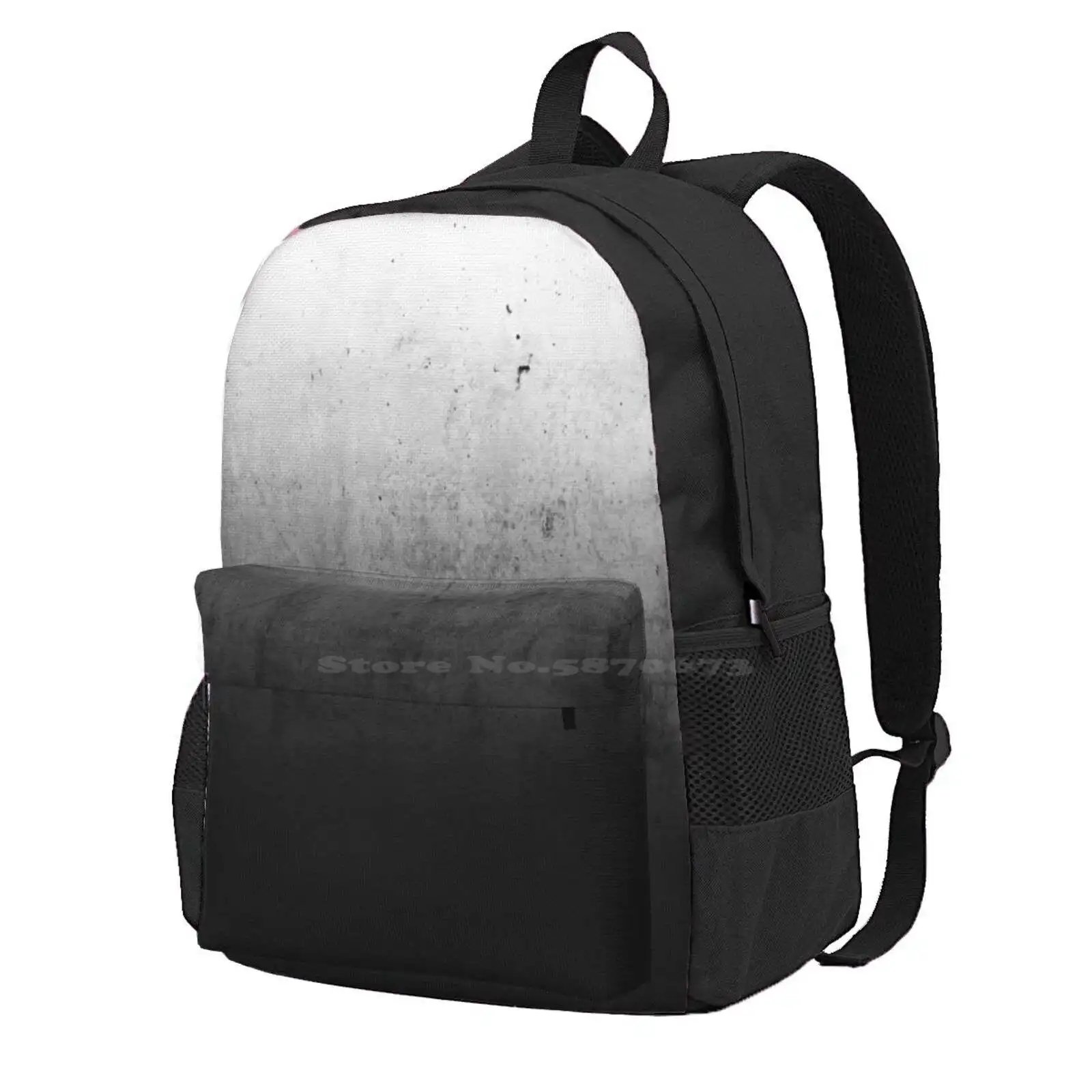 

Black Ombre On Concrete Texture Hot Sale Schoolbag Backpack Fashion Bags Black White Grey Ombre Minimalism Scandinavian Nordic