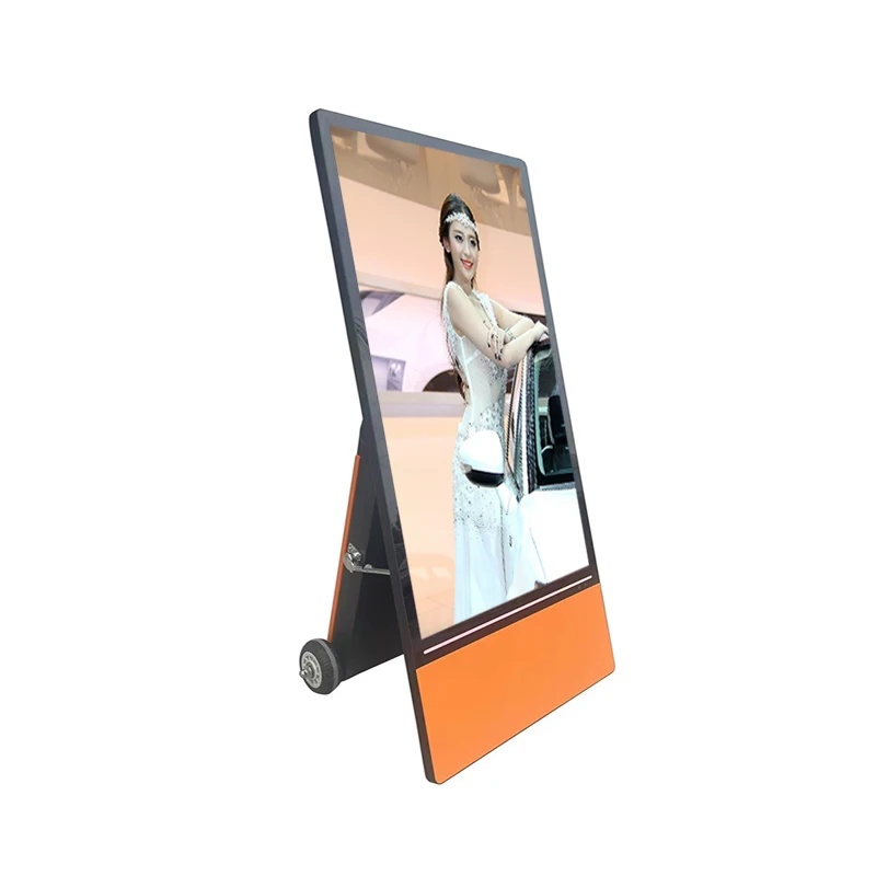 43 inch outdoor digital signage information kiosk advertising equipment Outdoor portable mobile charging digital signage