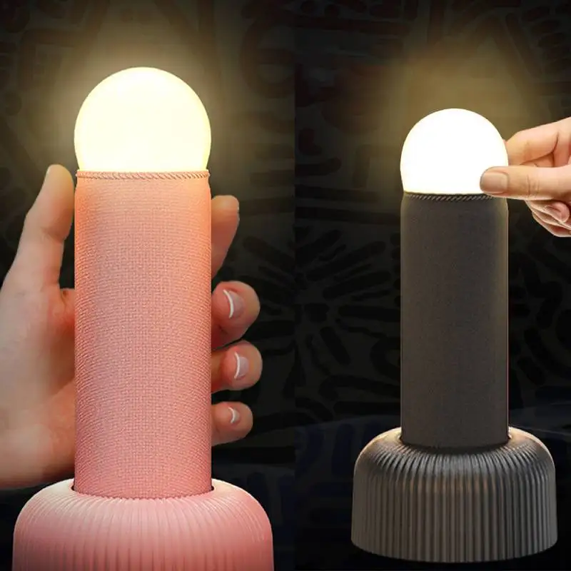 Funny Hand-pull Night Light Babies Penis Shaped Desk Lamp Creative Atmosphere Light LED Bedside Lamp for Dorm Living Room Office