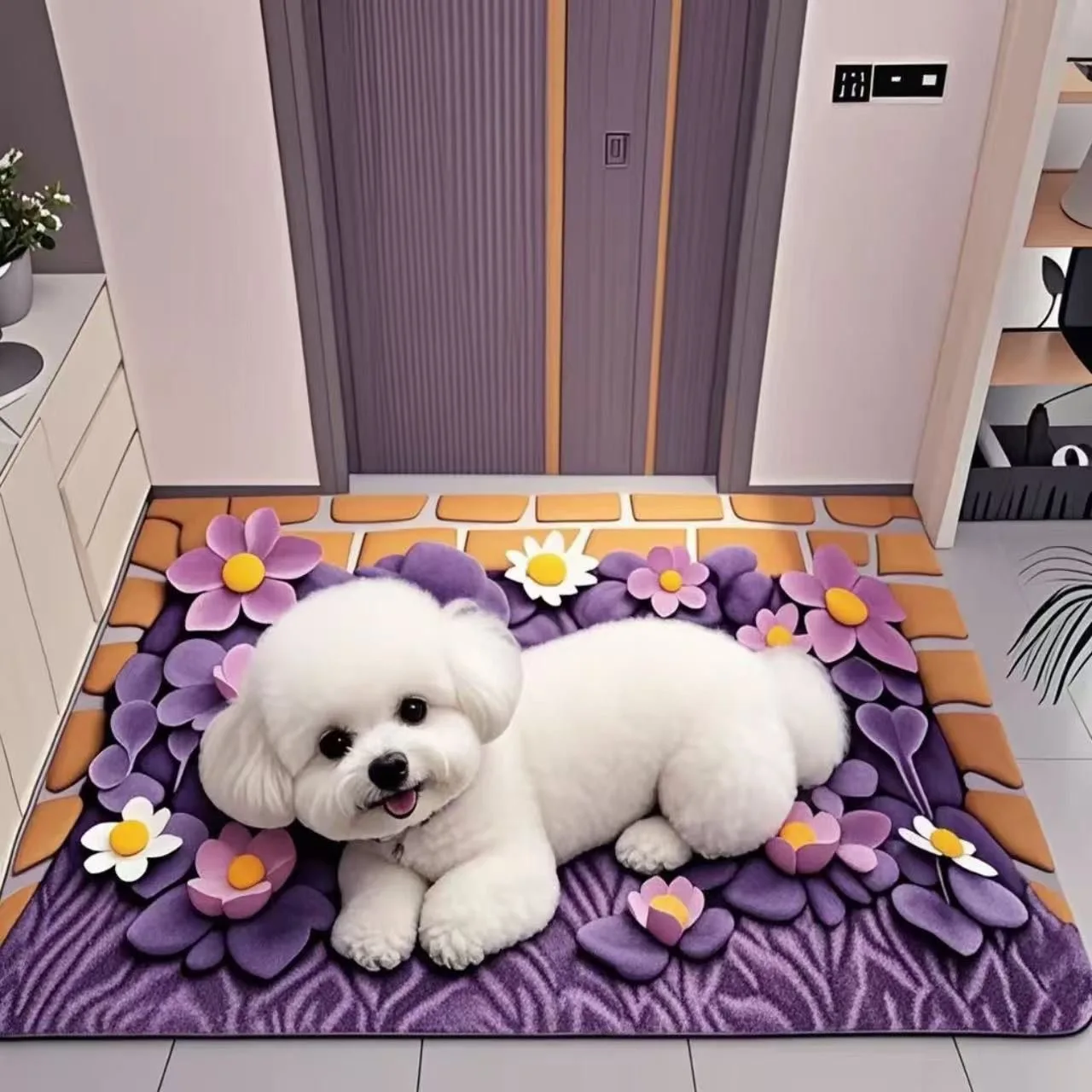 

Новое поступление, 3D принт, милый коврик для собаки, коврик из диатомовой грязи, мягкий противоскользящий коврик для прихожей, домашний коврик для туалета, ванной комнаты, ковер по индивидуальному заказу