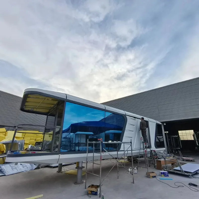 Gran villa prefabricada de casa móvil rápida con dormitorio y baño a la venta