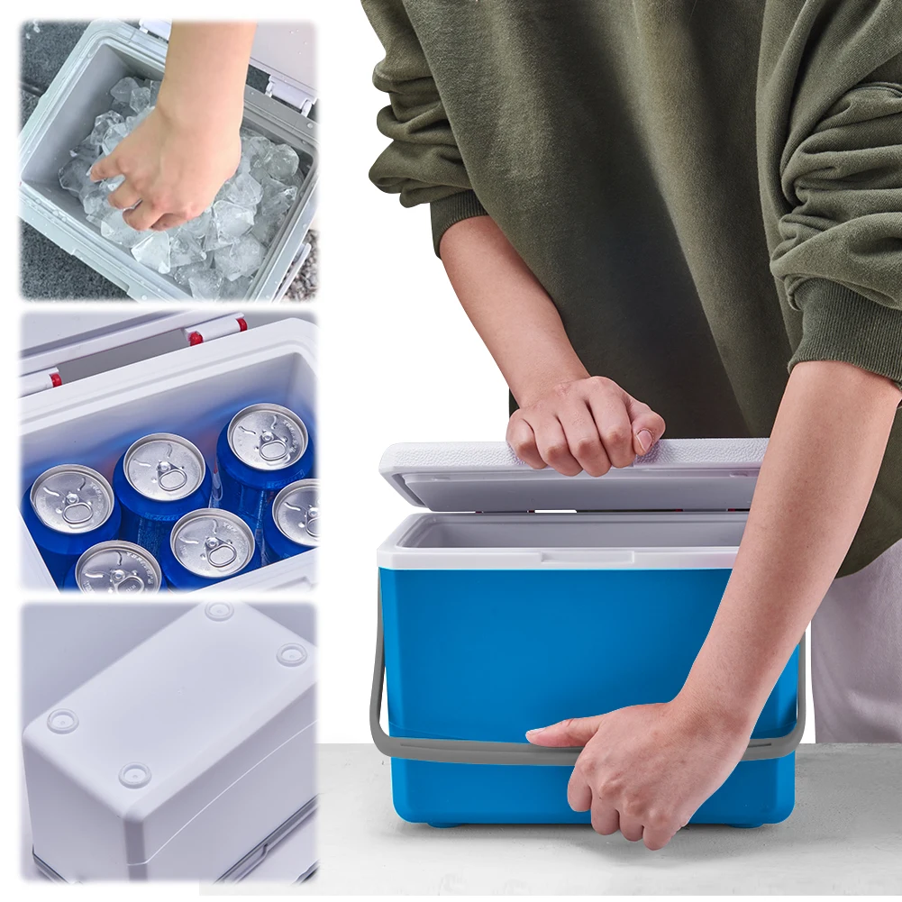 

3L Insulated Portable Cooler with Handle Mini Freezer Fridge Heat Preservation Fresh-Keeping Incubator for Camping Tailgating