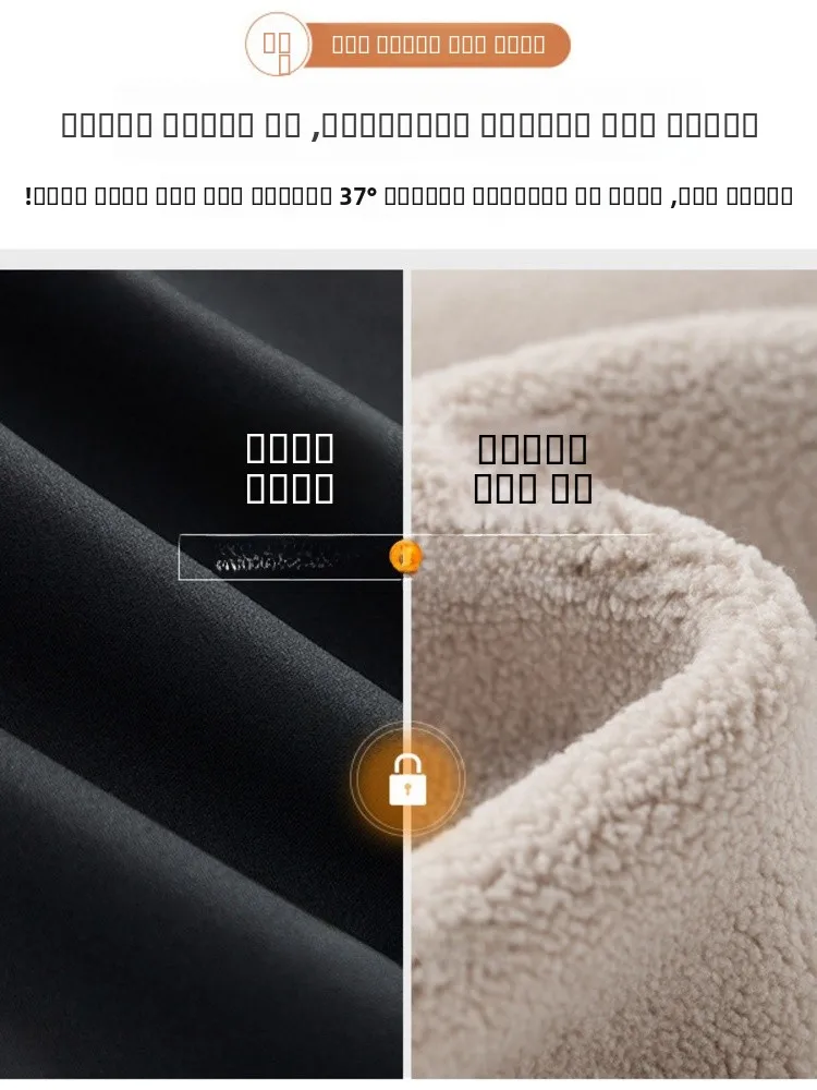 بنطلون يوجا مبطن دافئ للشتاء مقاس كبير للنساء بخصر عالي وساق طويلة مريح من القطن