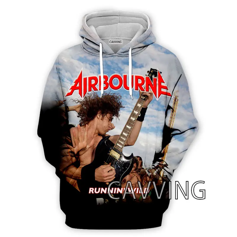 CAVVING 3D Printed  Airbourne Band  Fashion Hoodies Hooded Sweatshirts Harajuku  Tops Clothing for Women/men