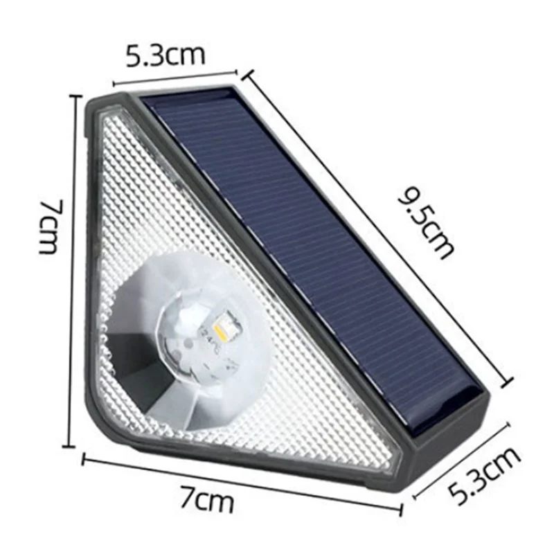 ABGH-4Pack أضواء الخطوة الشمسية للخارج، أضواء الدرج الشمسية للخطوة، الدرج، الفناء، ساحة، سطح السفينة، الجدار #6
