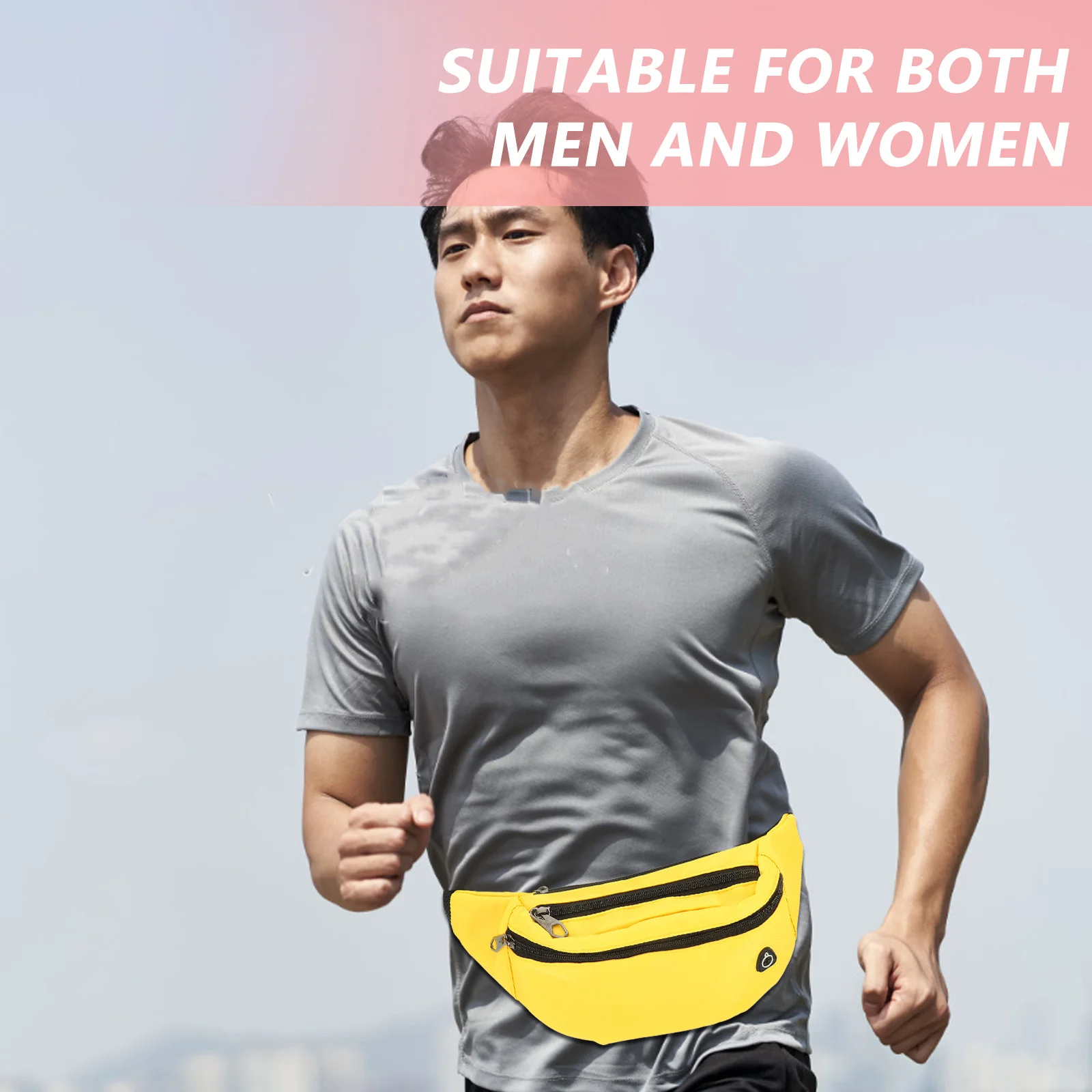 

Running Waist Pack Nylon Adjustable Belt Bag for Hiking Workout Travel Outdoor Sports Fanny Pack for Men Women