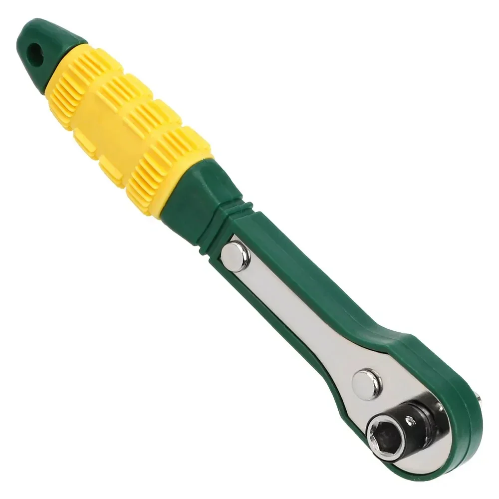 Mini ratchet wrench Screwdriver High Torque Adjustable Fast Ratchet Wrench Mini 1/4 Screwdriver Rod Quick Socket Wrench Tools