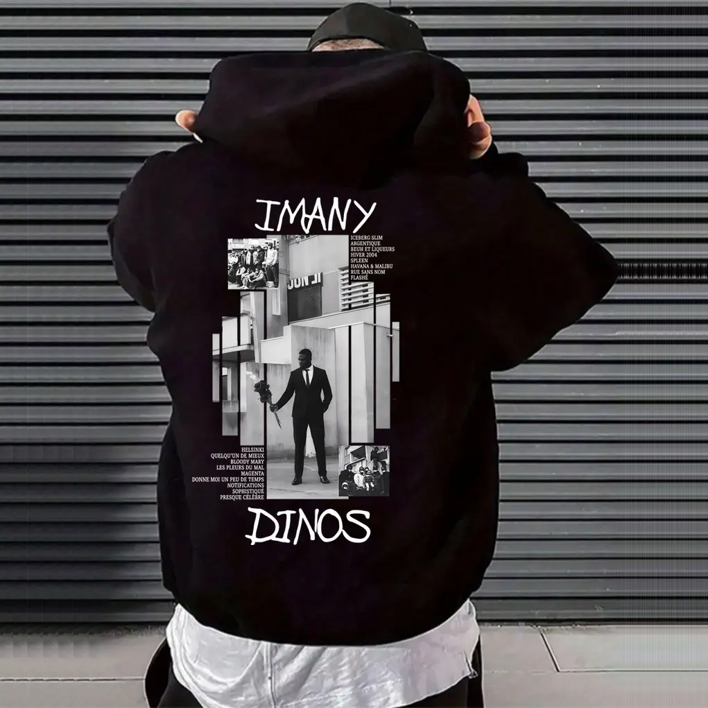 

Rapper Dinos Imany Deluxe Imany Graphic Hoodie Men Women Fashion Pop Music Sweatshirts Men's Casual Oversized Pullover Hoodies