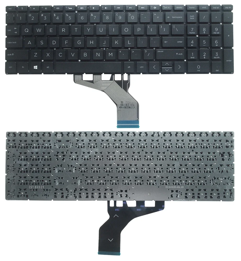 US UK Russian Laptop keyboard For HP 15-DA 15-DB 15-DX 15-DR 250 G7 255 G7 TPN-C136 TPN-C135 black RU US UK Layout