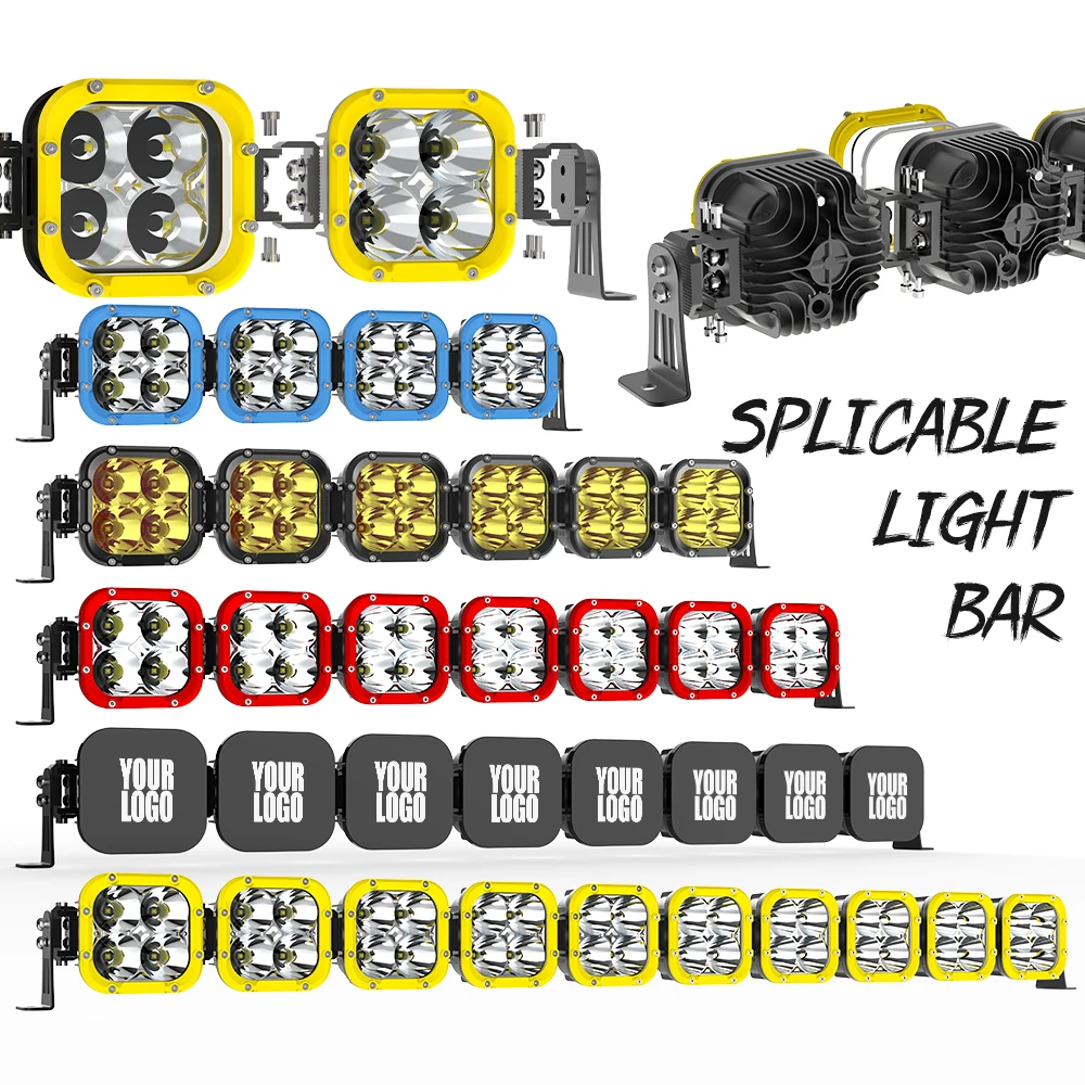 

2022 Newest Design Off Road Lights 4x4 UTV Offroad Linkable Modular Led Light Bar Kit