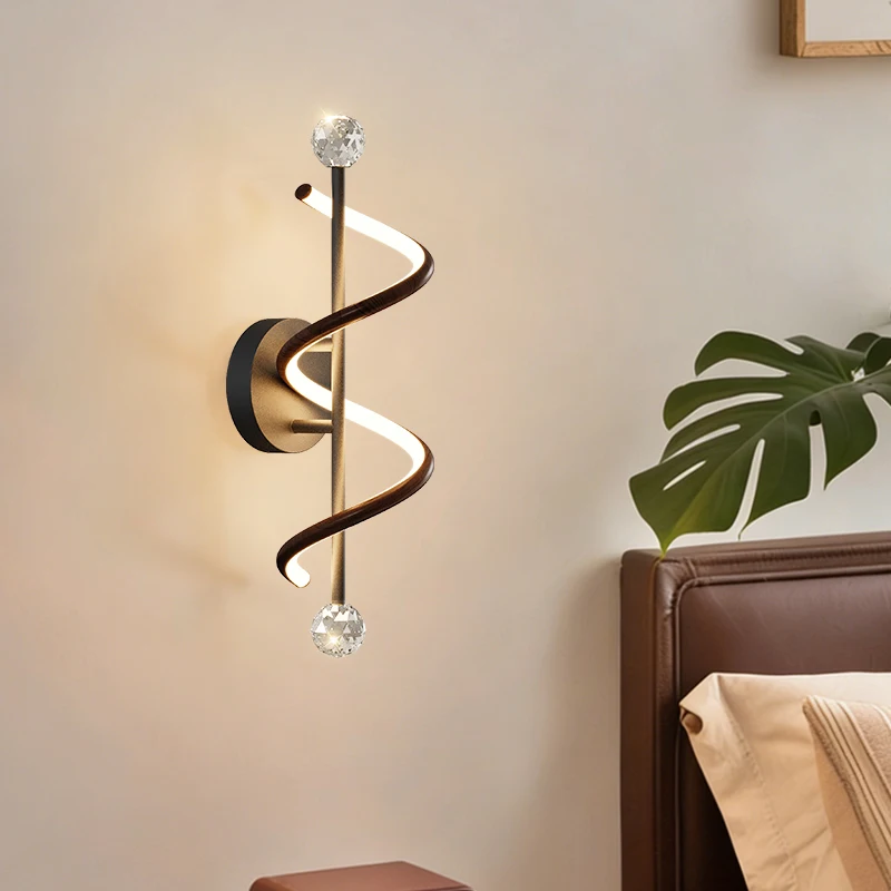 Bedroom Led Indoor Wall Lamps Bedside Lamp Living Room Staircase Foyer Hotel Decoration LED Simple Creative Background Wall Lamp