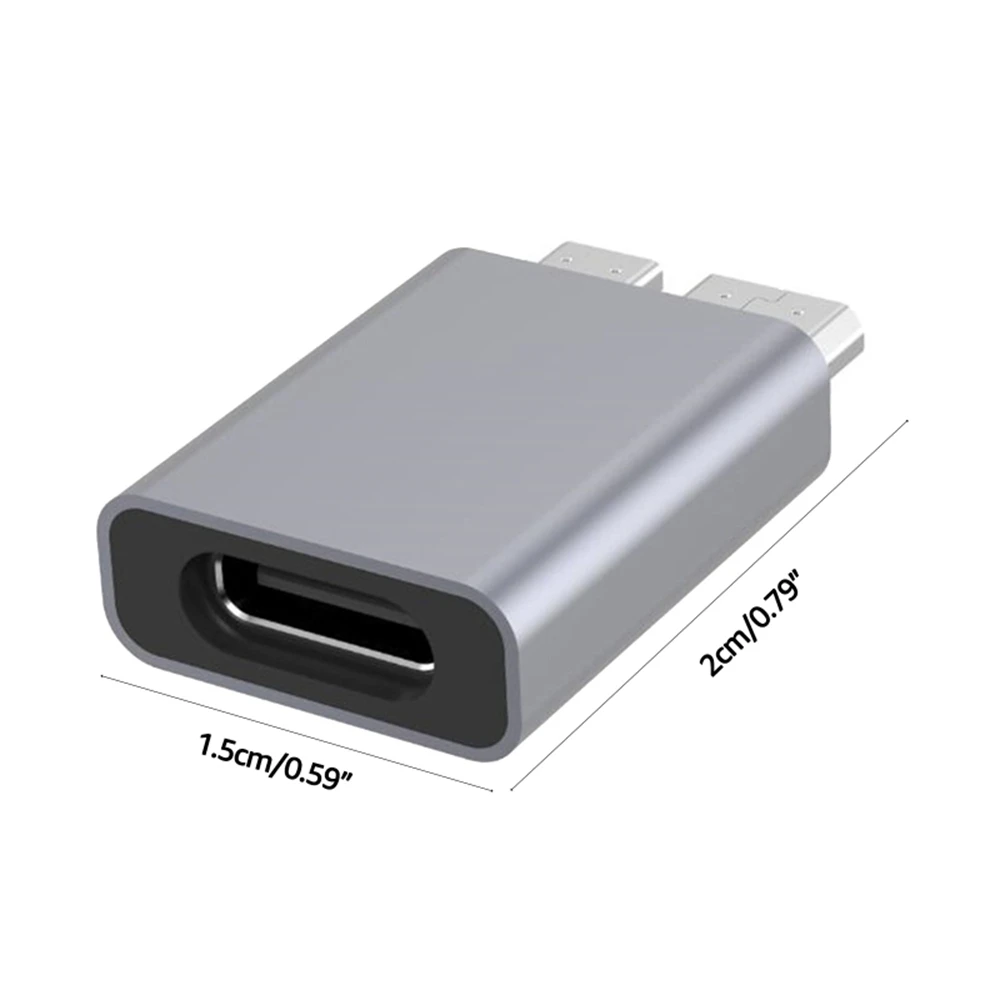 C-Type Usb 3.0 Micro B Plug Micro B Usb C 3.0 Mannelijke Naar C-Type Vrouwelijke Adapter Voor Externe Harde Schijf Hdd Kabe C-Type Usb 3.0