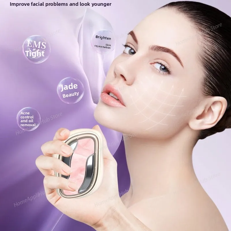 Household Red and Blue Light Beauty Device,Jade Whitening Photorejuvenation Device for Lifting and Firming facial spa skin tools