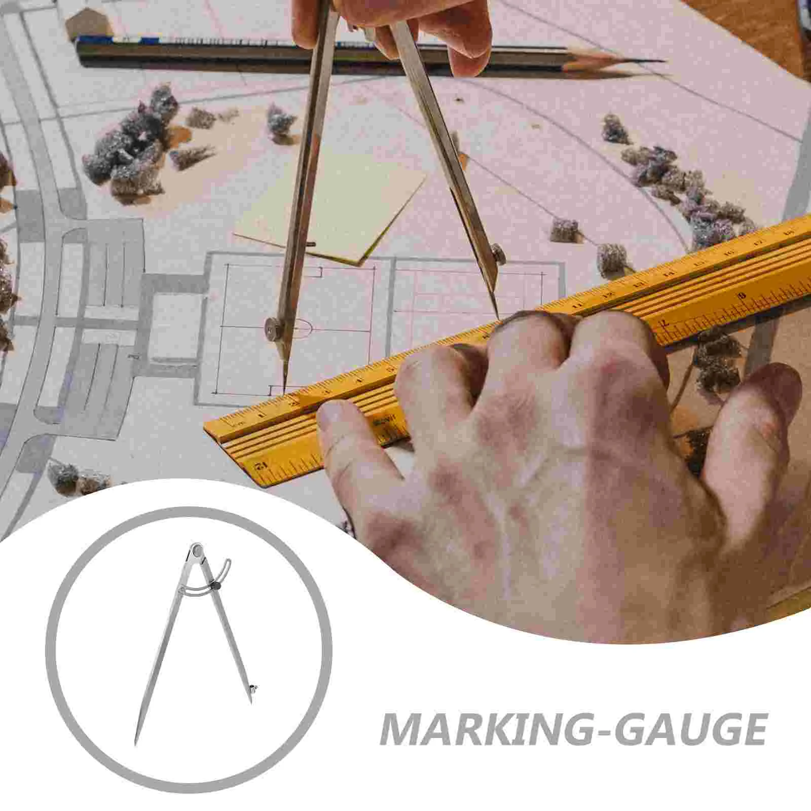 Bussola da disegno Calibro per indicizzazione Bussole Strumento Precisione Ferro Matematica per la geometria