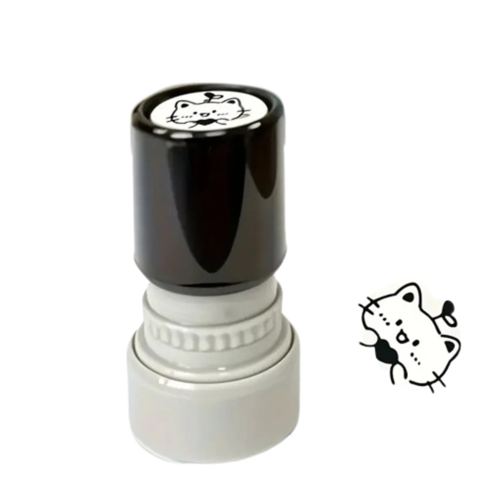 Durable 11Styles Black Cat Stamp Cat Designs Diary Collage Kitten Stamp Plastic Animal Shape Cartoon Stamps Journal Decoration