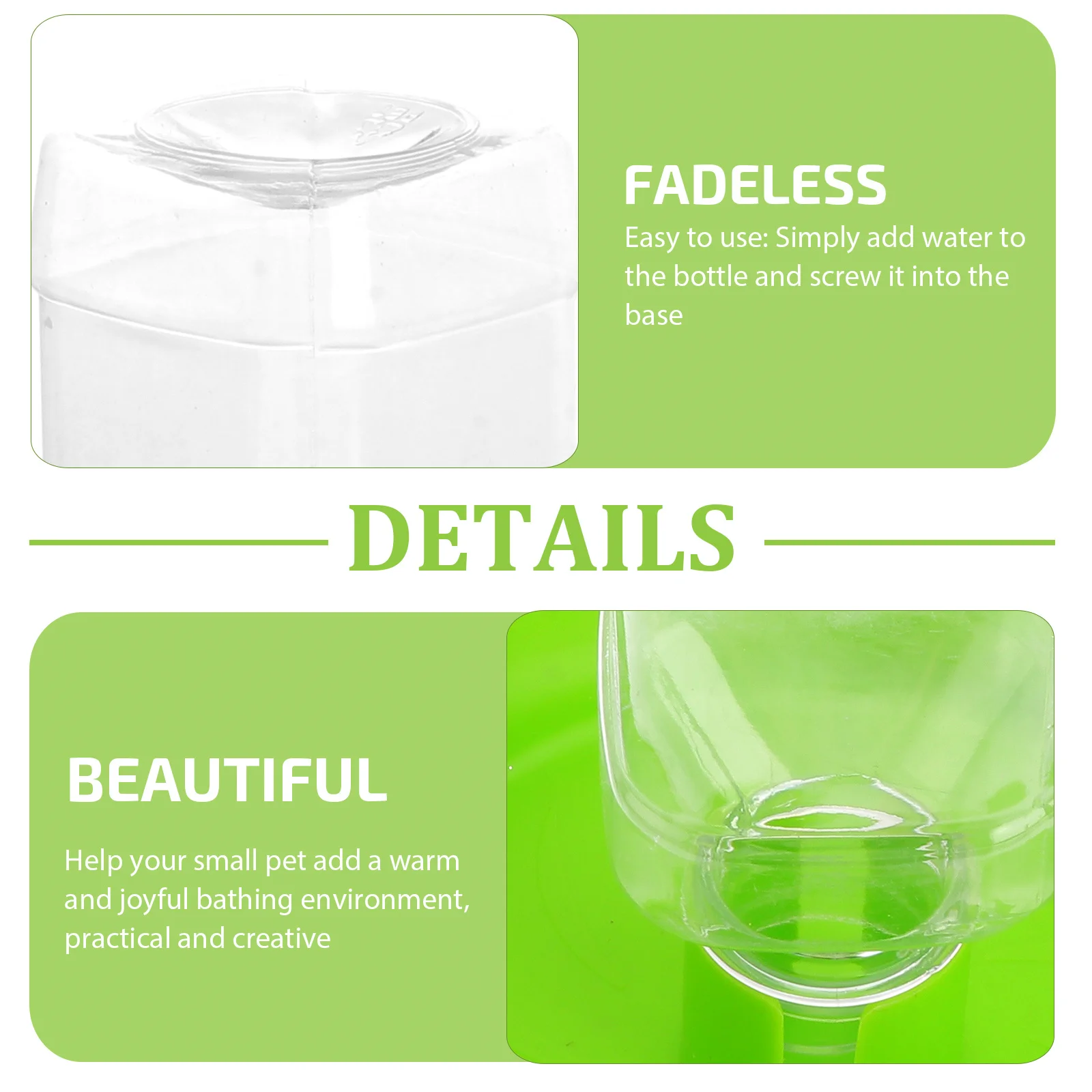 

Reptile Bowl Pet Water Feeder Durable Easy Use Automatic Feeding System for Lizard Tortoise Food Plate Storage