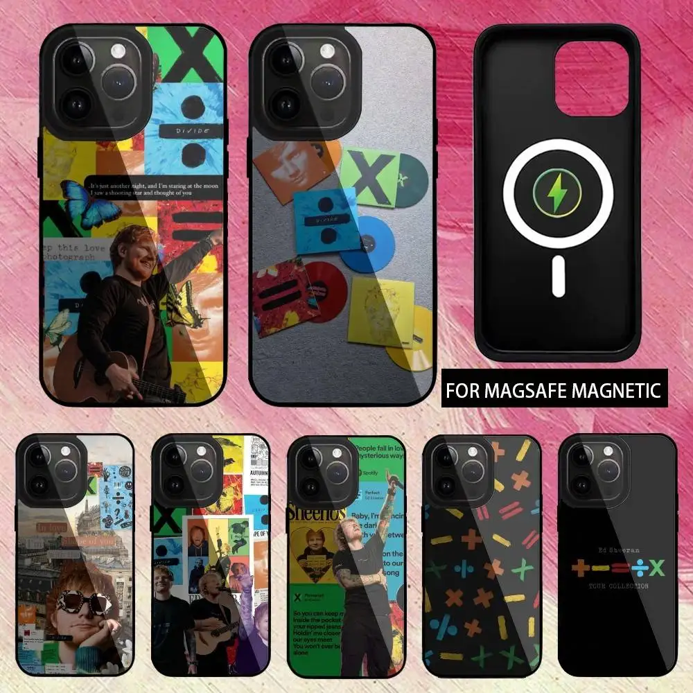

Singer E-Ed Sheeran Phone Case For iPhone17,16,15,14,13,12,11 Plus,Pro Max Magnetic Magsafe Wireless Charging