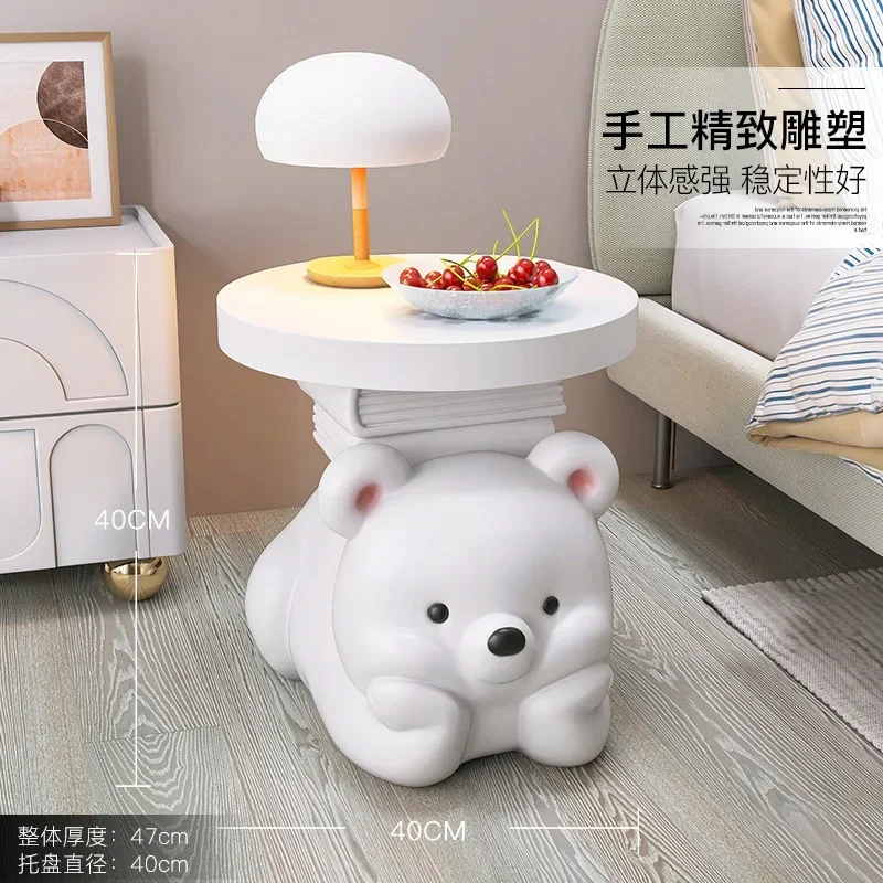 Cream Wind Edge Several Nightstand Bear Floor Decoration Home Accessories Living Room TV Cabinet Sofa Housewarming Gift