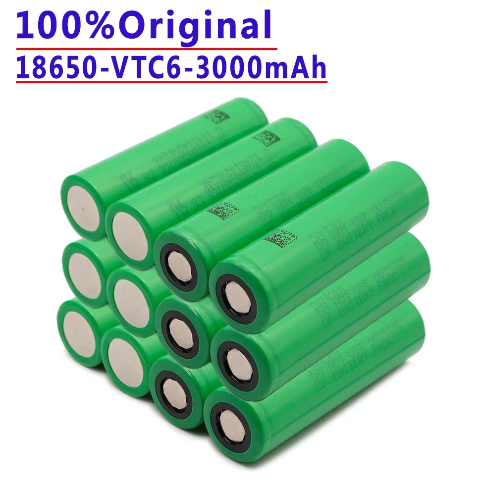Vtc6 3.7V 3000mAh Rechargeable Lithium Ion Power Battery 18650.20a Suitable For Toy Cars Electric Vehicle. Flashlight.