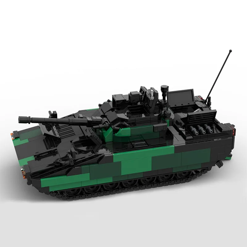 1062 PCS Battle Tank Kit CV90 MK3 Hull 35mm MOC Customize Modular Building Block Simple Technology Brick DIY Assembly Toy Gift